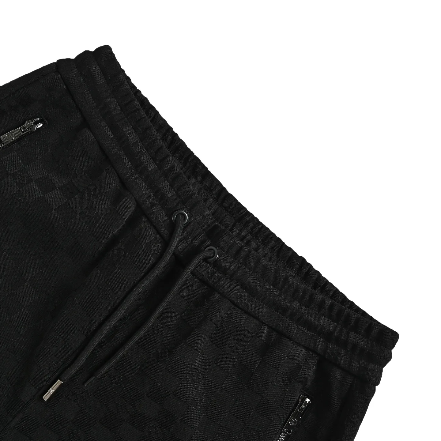 Louis Vuitton/Louis Vuitton logo checkerboard pocket zipper trousers